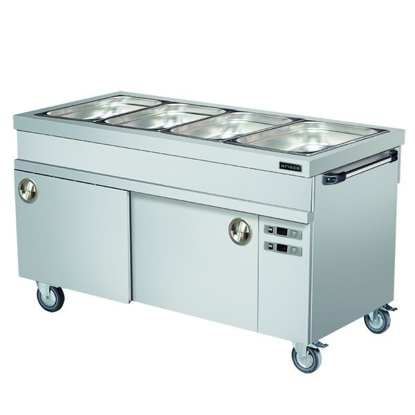FOOD  DISTRIBUTION  UNITS/BAINMARIE WITH HOT CUPBOARD-BTEB714HM