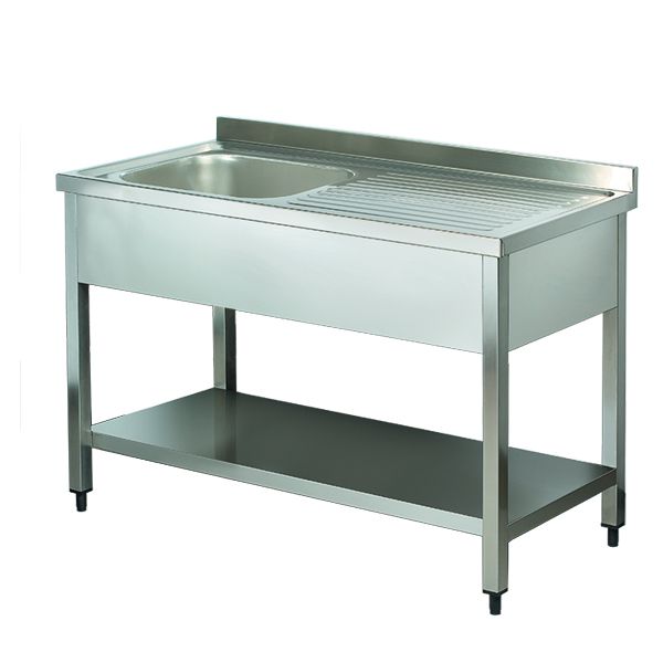 PASLANMAZ ÇELİK ÜRÜNLER/1 EVİYELİ TEZGAH (Sol Eviyeli 70 cm)-SN710DL