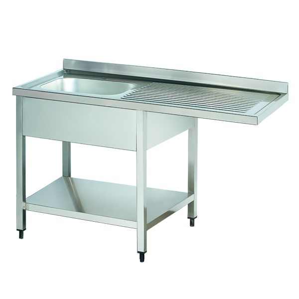 PASLANMAZ ÇELİK ÜRÜNLER/1 EVİYELİ TEZGAH (Sol Eviyeli 60 cm)-SR612DL